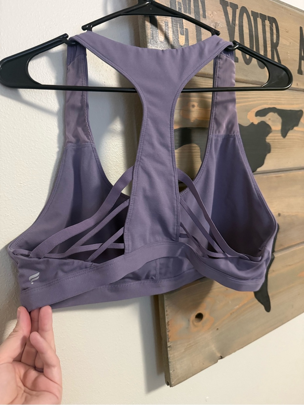 Fabletics Purple Racerback Sports Bra - Picture 2 of 2